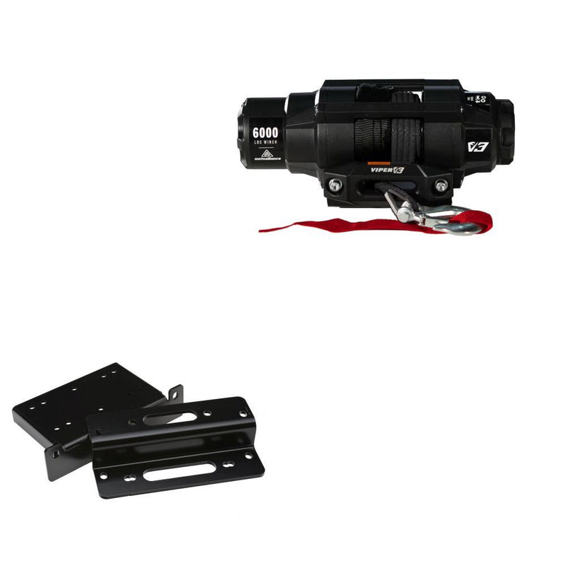 Load image into Gallery viewer, Viper 6000lbs V3 Winch Black Rope With Mount For Kawasaki Teryx 750 2008-2013

