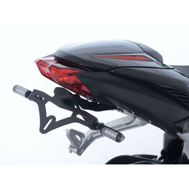 Load image into Gallery viewer, R&amp;G Racing Black Tail Tidy License Plate Holder For 2013-2016 Triumph Daytona 675 ABS

