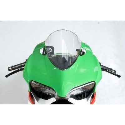 R&G Racing Black Mirror Delete Blanking Plates For 2012-2015 Ducati 1199 Panigale