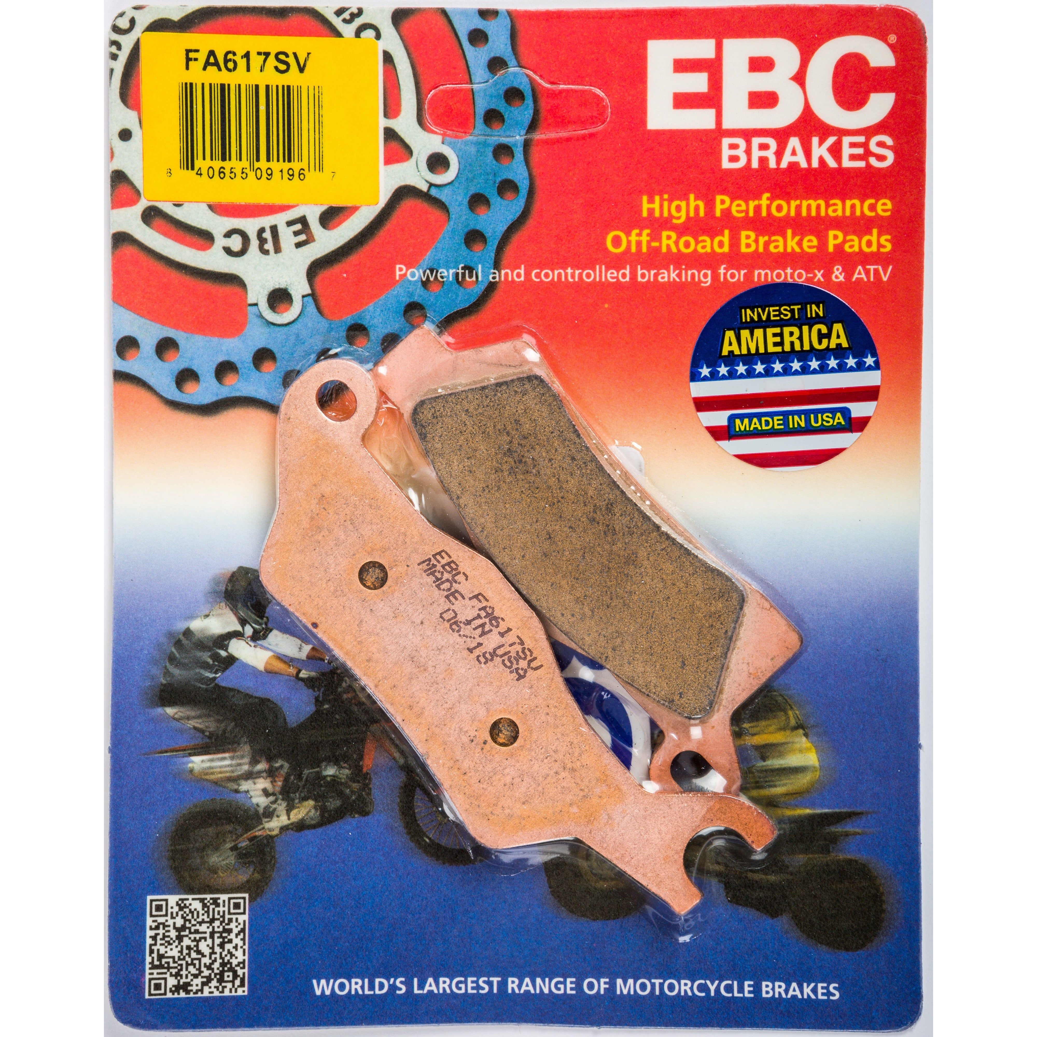 EBC 1 Pair SV Series Severe Duty Brake Pads MPN FA617SV