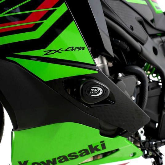 R&G Racing Black Aero Style Crash Protection Bobbins For 2020 Kawasaki Ninja ZX-25R