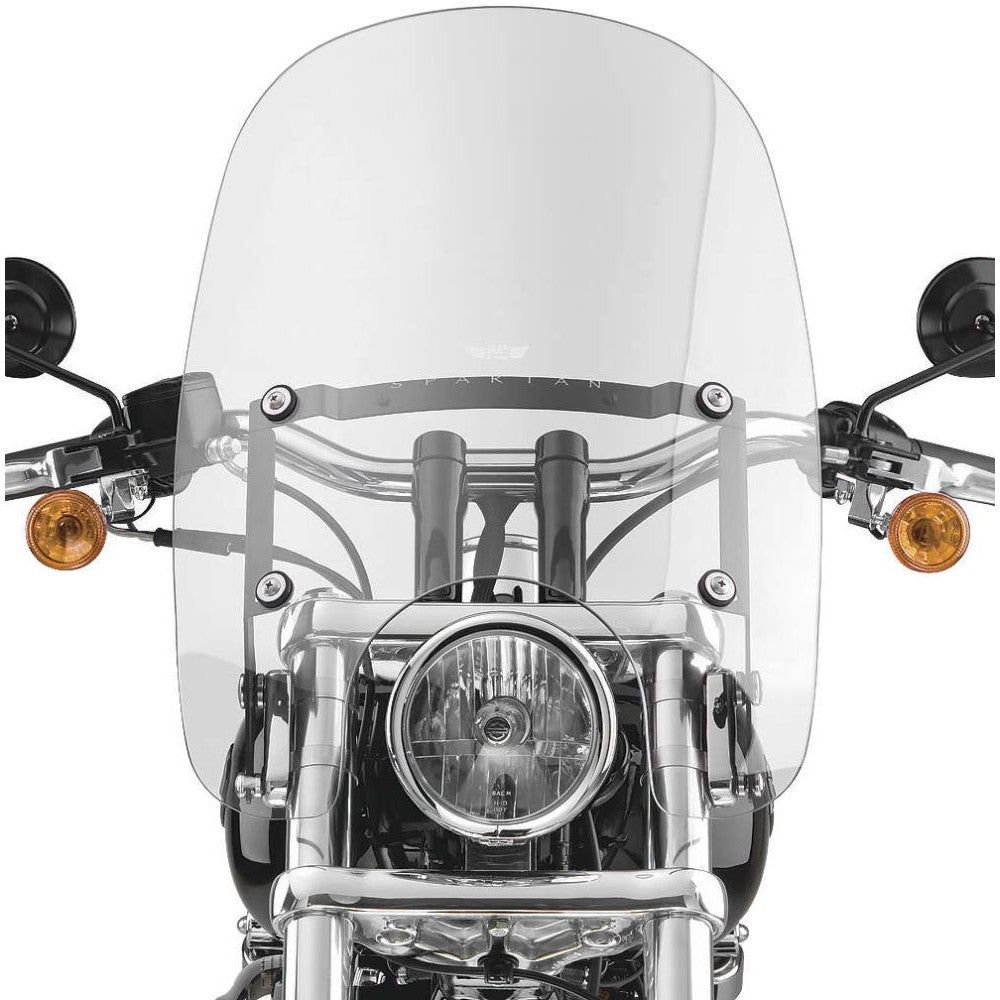 National Cycle Clear Spartan Quick Release Windshield With Mount Kit, Straight Forks