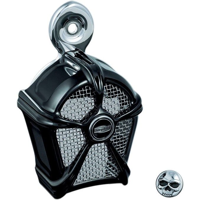 Load image into Gallery viewer, Harley FXDF Fat Bob 2008-2014Mach 2 Horn Cover For Cowbell Horns Black Kuryakyn
