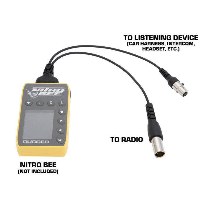 Rugged Radios Nitro Bee Xtreme to 5-pin Car Harness or Headset - Adapter CS-NITRO-ADPT-2