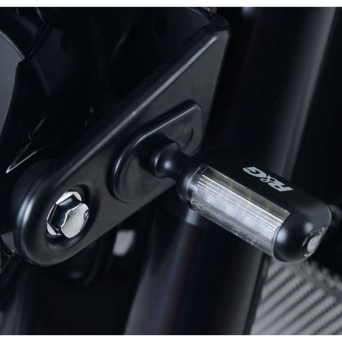 R&G Racing Black Front Indicator Adapter Kit For 2018-2024 Kawasaki Z900RS