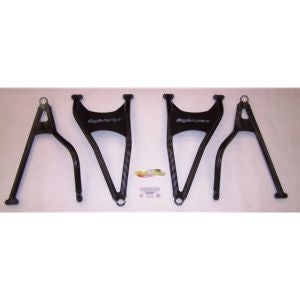 High Lifter Front Forward Upper And Lower Black Control Arms For Polaris Models HDFFA-RZR1-1-B