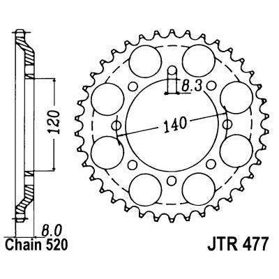 Load image into Gallery viewer, Front &amp; Rear Sprocket Kit for KAWASAKI KLR600-KL600A1,B1-B4 84-90 JT Sprockets
