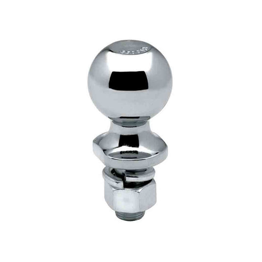 Trailer Hitch Ball, 2 in. Diameter, 3,500 lbs. Capacity, 3/4 in. Shank Dia, 1-9/16 in. Shank Length, Chrome
