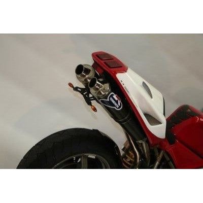 Load image into Gallery viewer, R&amp;G Racing Black Tail Tidy License Plate Holder For 1996-2002 Ducati 748 Biposto
