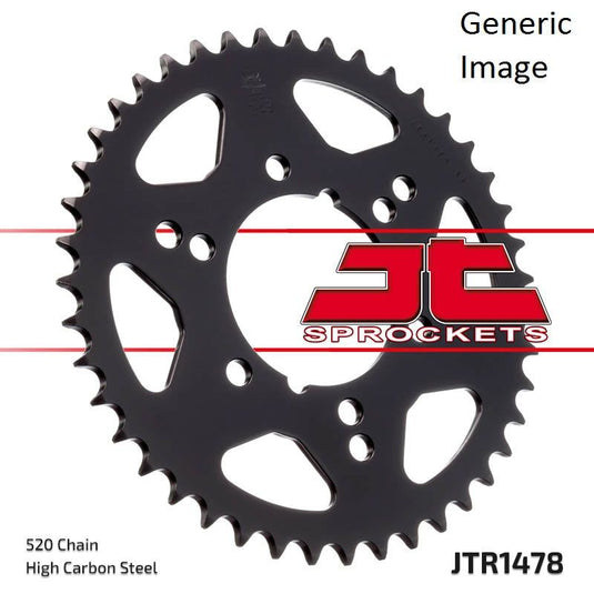 Steel Rear Sprocket 34T for Street KAWASAKI ZX550 GPZ 1984-1986