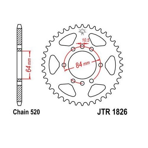Steel Rear Sprocket 40T for Street SUZUKI GS300L 1982-1985