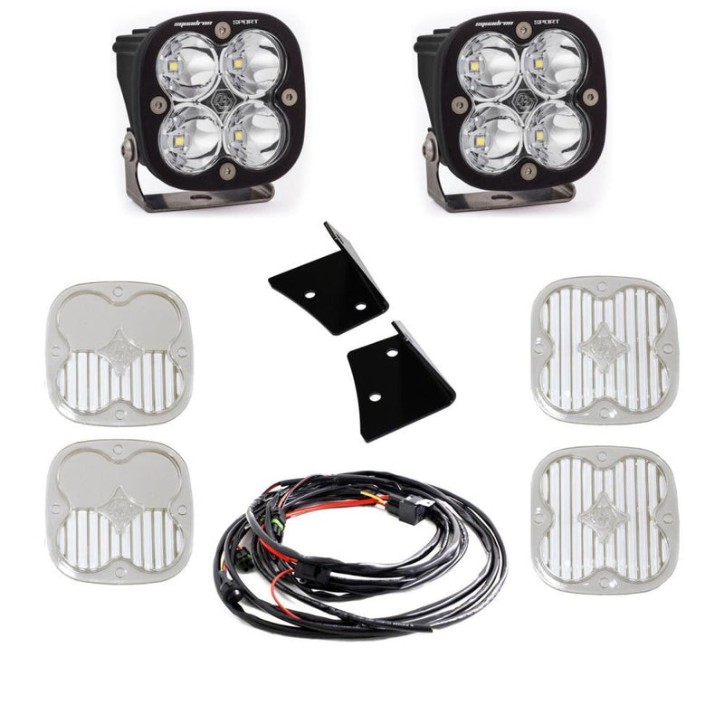 Load image into Gallery viewer, Baja Designs A-Pillar Light Kit Pair Squadron Sport Series Spot Pattern Clear Lens 447796
