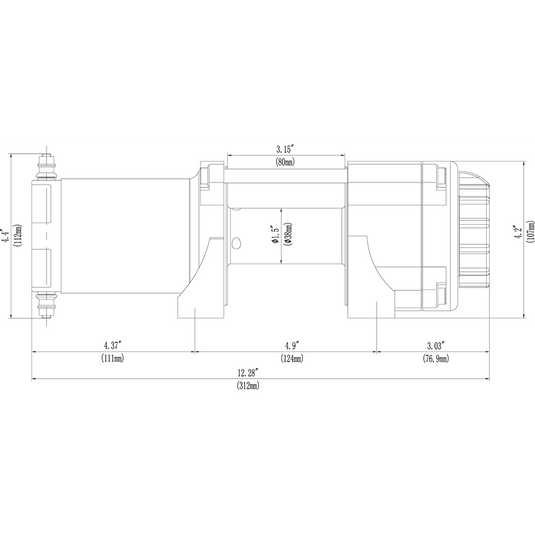 KFI Products Winch Kit For Polaris RZR XP Turbo S/S 4 2018-2020
