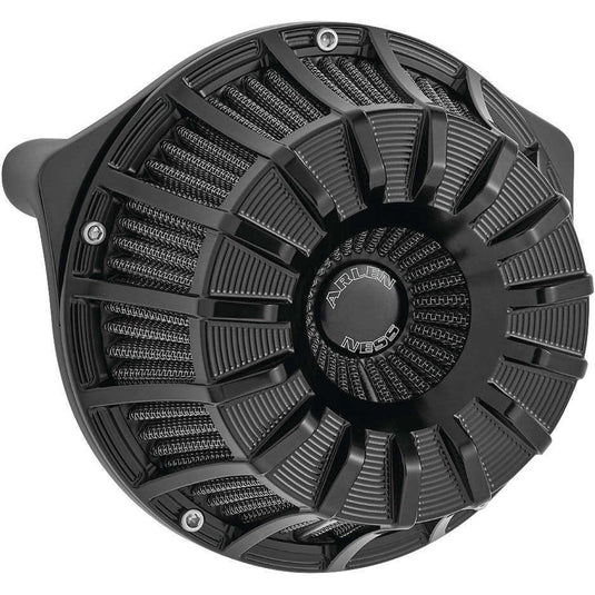 Arlen Ness 15-Spoke Black Inverted Air Cleaner 18-995