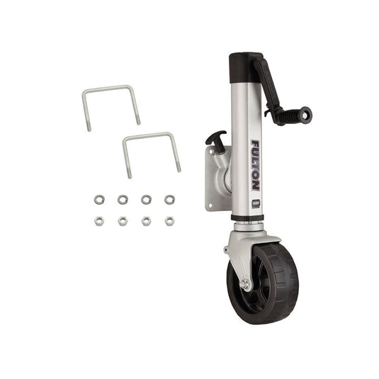 Fulton (1413040134) F2 Marine Trailer Jack, 1,600 lbs. Lift Capacity, Side Wind, Bolt-On Side Mount, 10 in. Travel