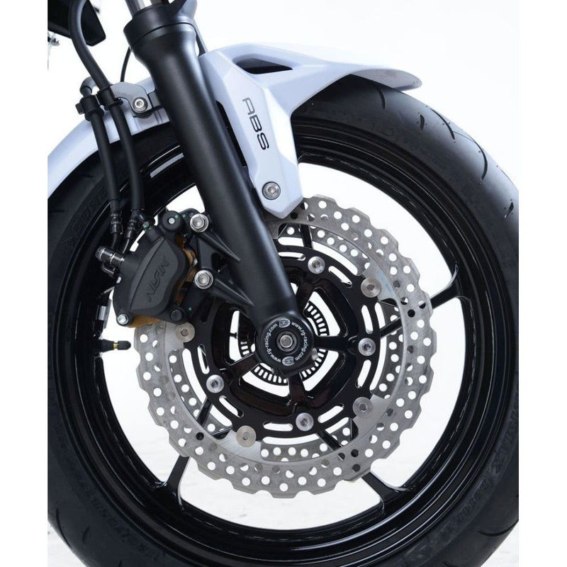 Load image into Gallery viewer, R&amp;G Racing Black Fork Protectors For 2017-2024 Kawasaki Ninja 650 EX650
