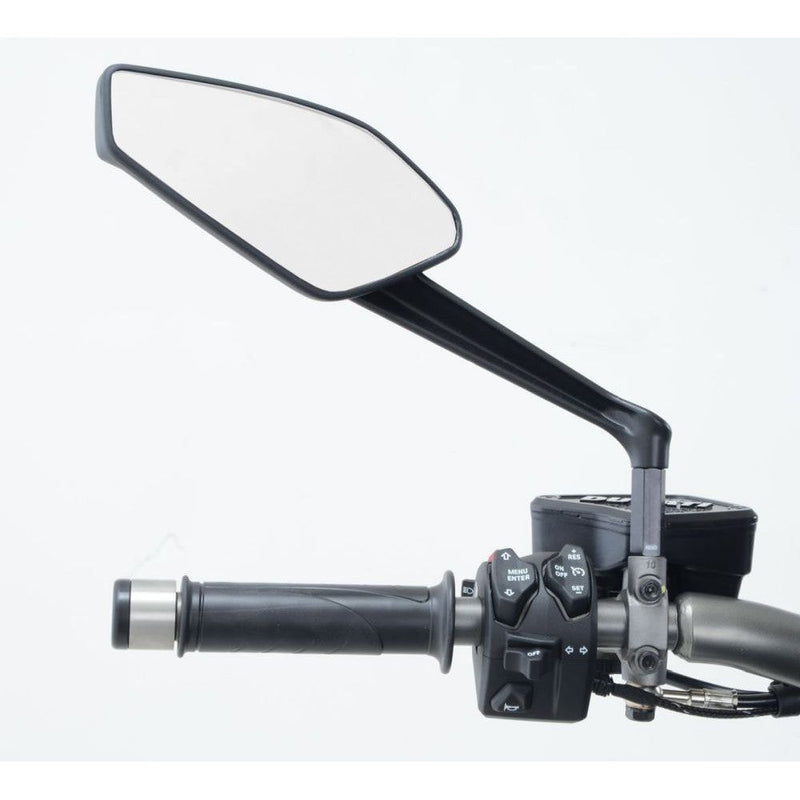 Load image into Gallery viewer, R&amp;G Racing Black Mirror Risers For 2011-2018 Ducati Diavel

