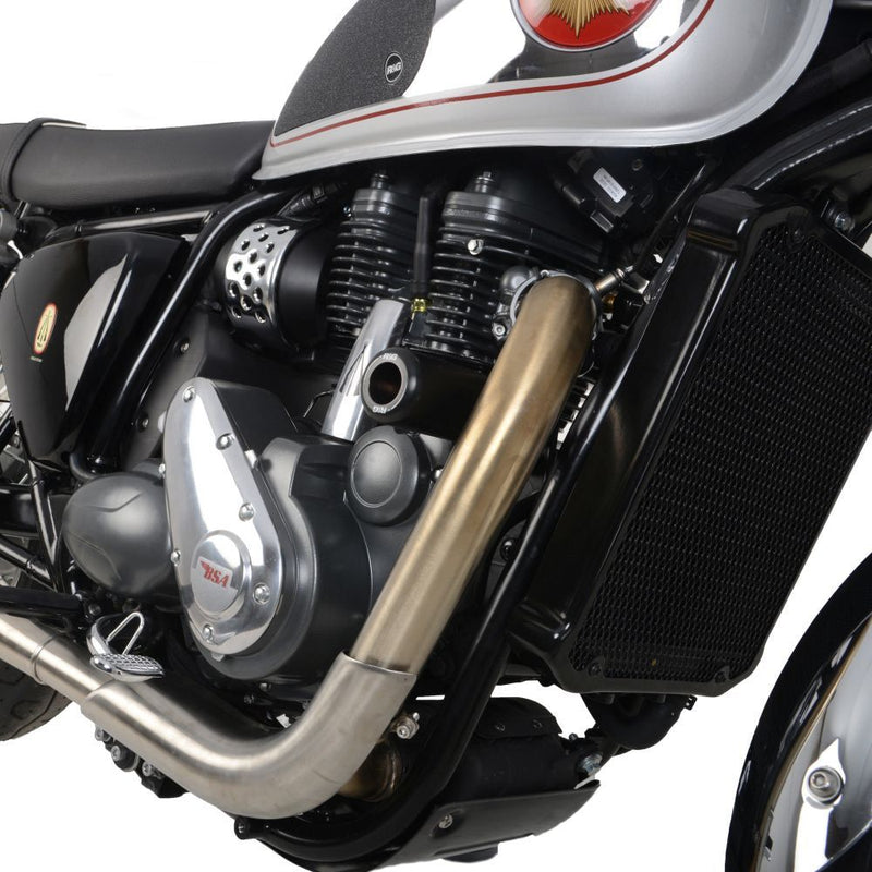 Load image into Gallery viewer, R&amp;G Racing Black Classic Round Style Crash Protectors For 2023-2024 BSA Gold Star
