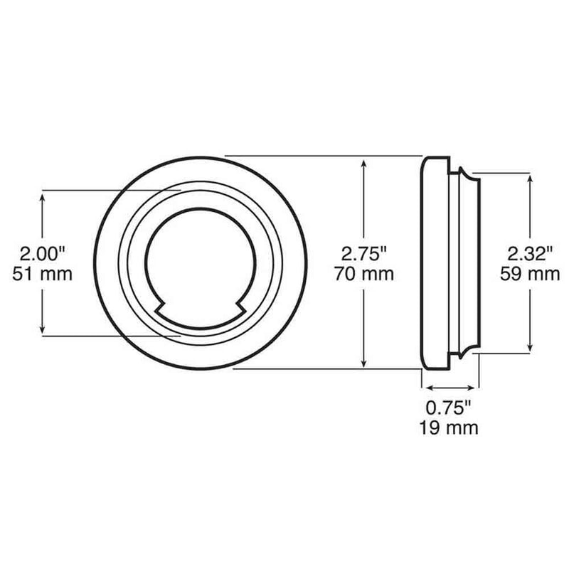 Load image into Gallery viewer, Rubber Grommet - 2 Inch Flush Mount
