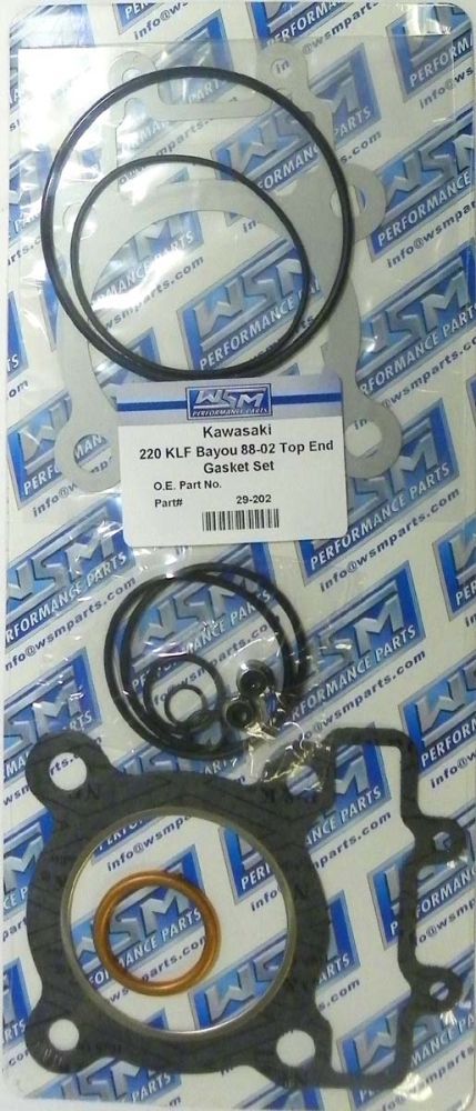 Load image into Gallery viewer, WSM Top End Gasket Kit For Kawasaki 220 Bayou 88-02 29-202
