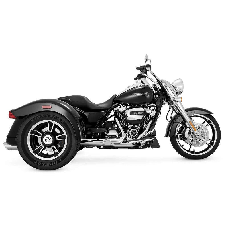 Load image into Gallery viewer, Vance &amp; Hines 16796 Twin Slash Round Slip-Ons Round Chrome New VH-0286
