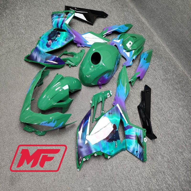Load image into Gallery viewer, Monster Fairings Full Kit Kawasaki EX400 18-23 Anime + Windshield + Gas Tank Cover
