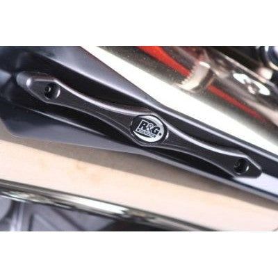 Load image into Gallery viewer, R&amp;G Racing Black Exhaust Sliders For 2007-2008 Kawasaki Z1000 ES0002BK
