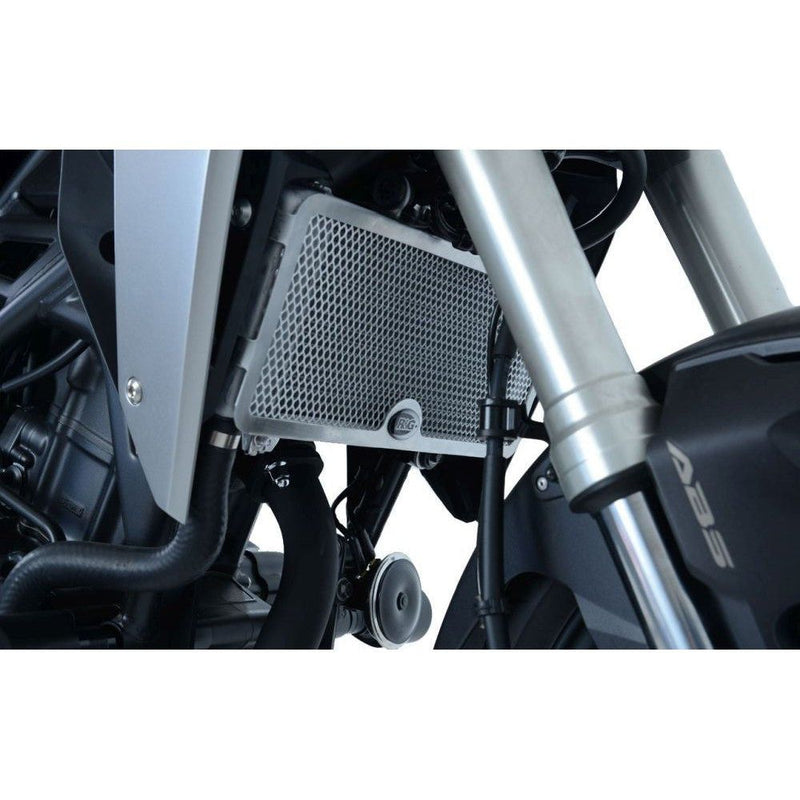 Load image into Gallery viewer, R&amp;G Racing Titanium Aluminum Radiator Guard For 2018-2024 Honda CB300R RAD0234TI
