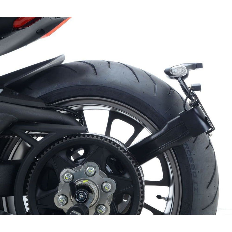 Load image into Gallery viewer, R&amp;G Racing Black Tail Tidy License Plate Holder For 2016-2020 Ducati XDiavel
