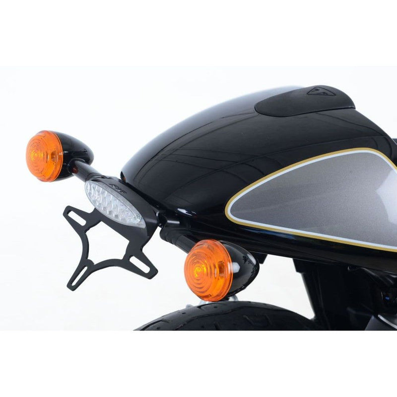 Load image into Gallery viewer, R&amp;G Racing Black Tail Tidy License Plate Holder For 2017-2019 Triumph Street Cup
