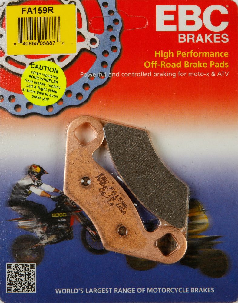 Load image into Gallery viewer, EBC 1 Pair Sintered R Series Heavy-Duty Brake Pads MPN FA159R
