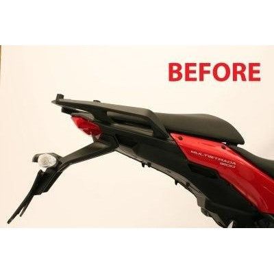 R&G Racing Black Tail Tidy License Plate Holder For 2010-2014 Ducati Multistrada 1200