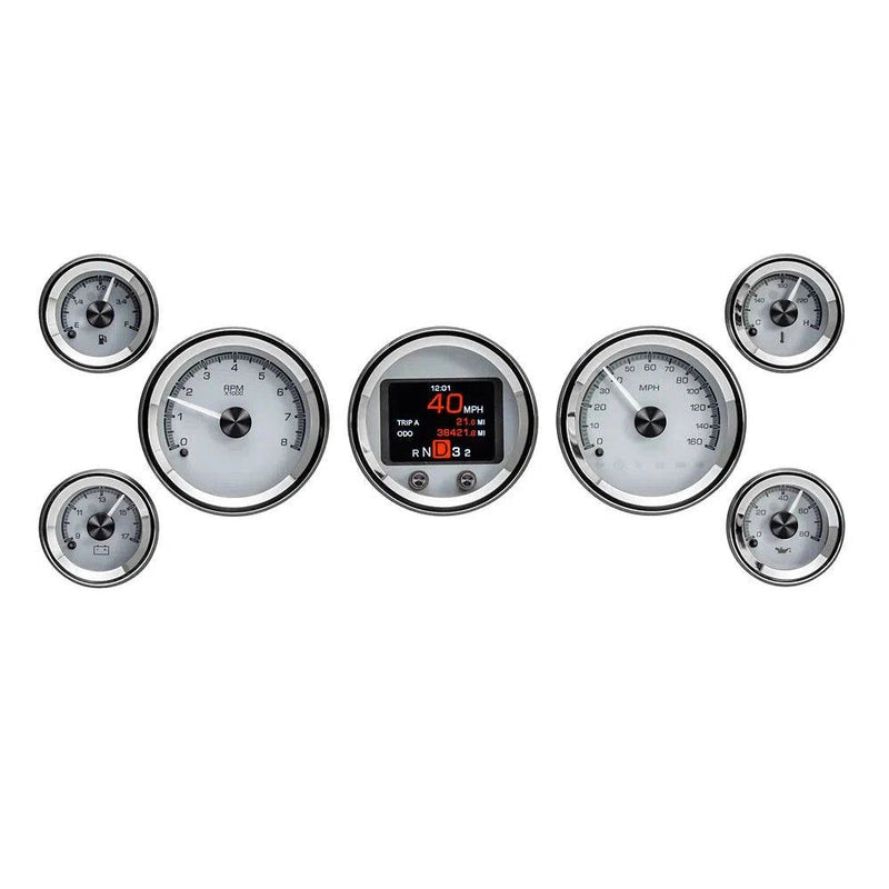 Load image into Gallery viewer, Dakota Digital 7-Piece Round HDX Analog Universal Gauge kit HDX-2070
