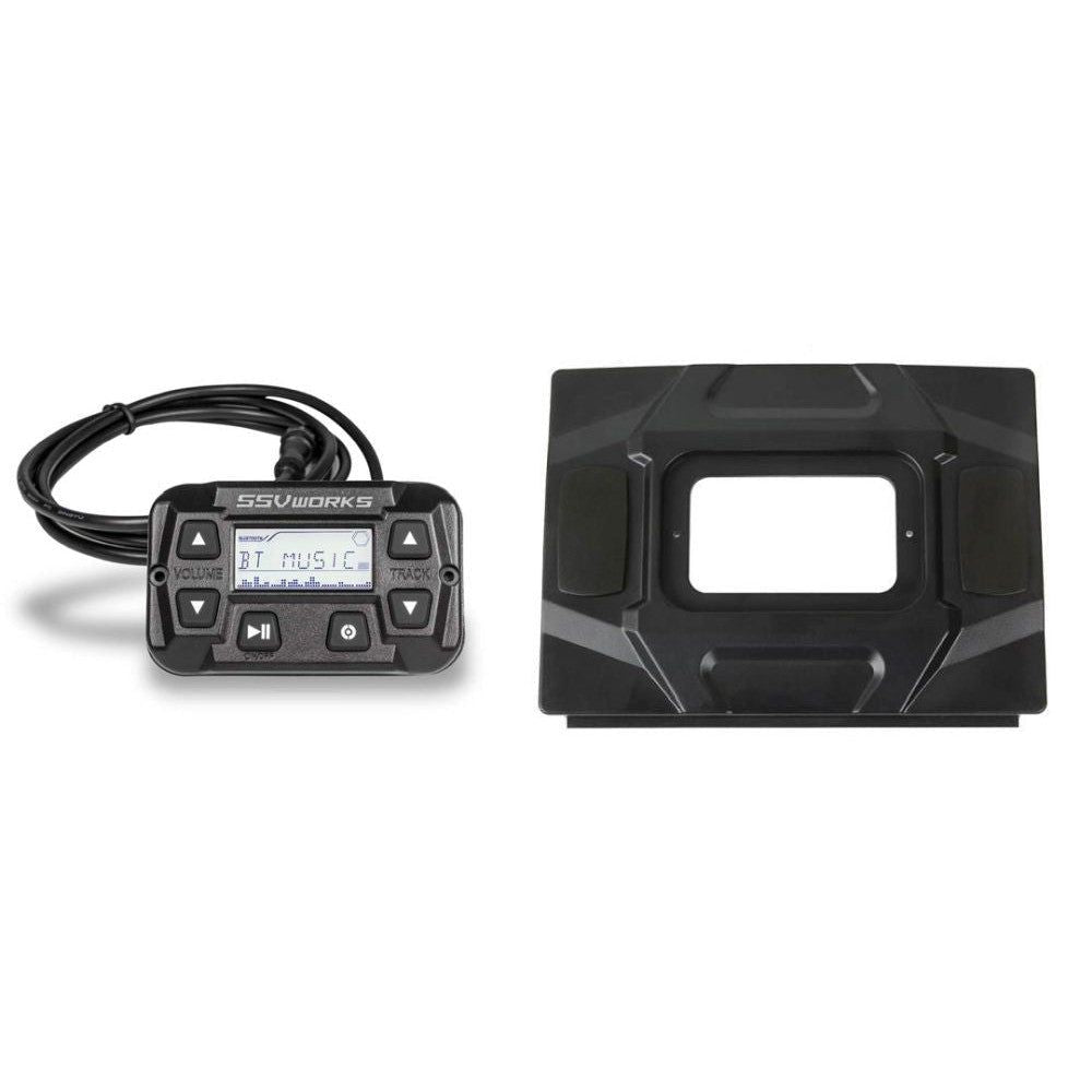 SSV Works MRB3S Media Player With Dash Panel Kit For Polaris General 1000 16-22