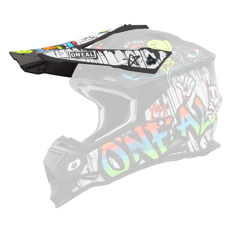 Load image into Gallery viewer, Oneal 2 SRS Rancid Multi Color Helmet Visor Youth - 0200-090
