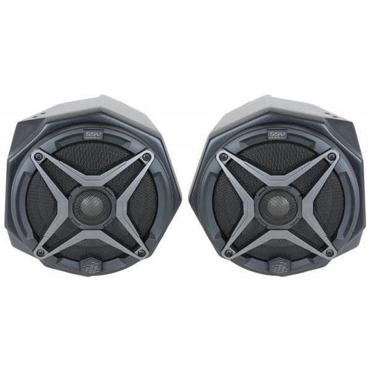 SSV Works Front 6.5" Speaker Pods With Orange Grilles