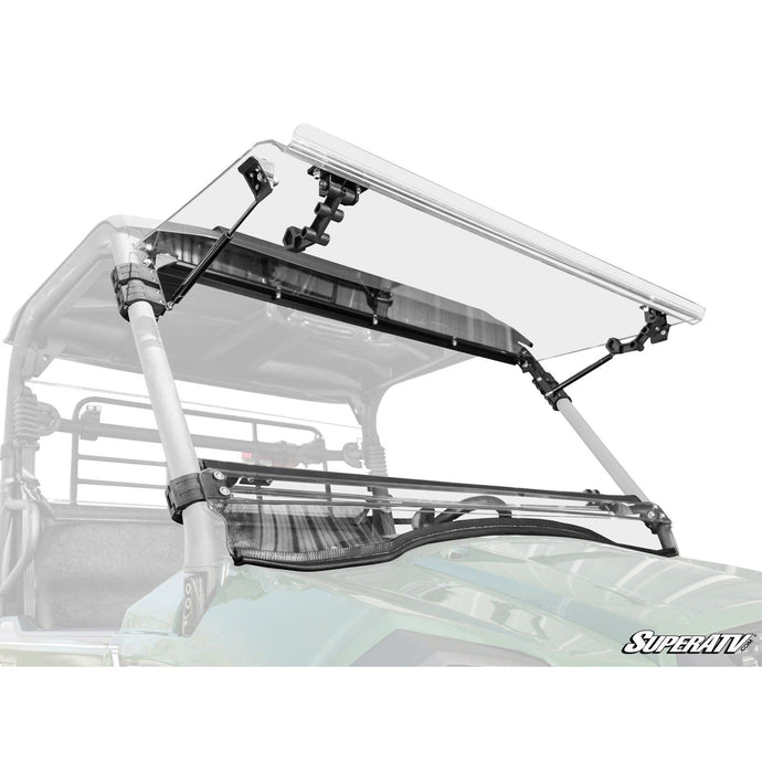 SuperATV Kawasaki MULE PRO-MX Scratch-Resistant Flip Windshield FWS-K-MULEMX-70
