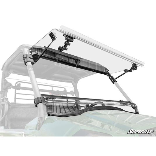 SuperATV Kawasaki MULE PRO-MX Scratch-Resistant Flip Windshield FWS-K-MULEMX-70