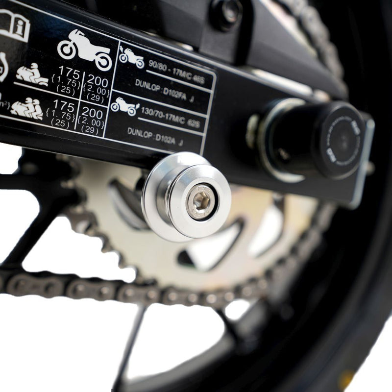 Load image into Gallery viewer, R&amp;G Racing Black M8 Elevation Paddock Stand Pins ITBO002BK
