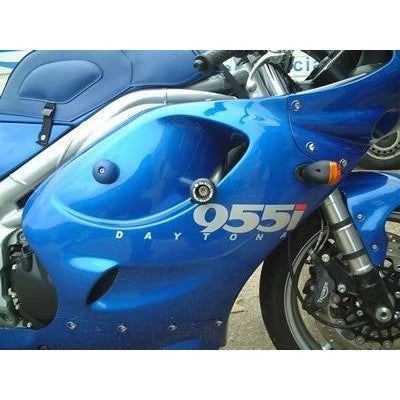 Load image into Gallery viewer, R&amp;G Racing Black Classic Style Crash Protectors For 1997-1998 Triumph Daytona T595
