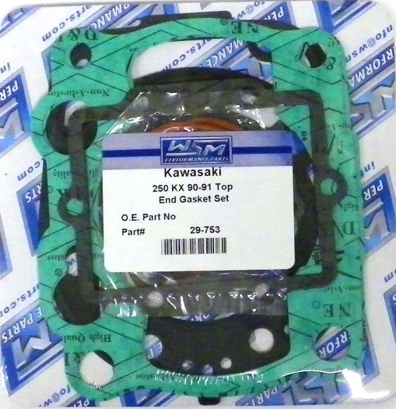 Load image into Gallery viewer, WSM Top End Gasket Kit For Kawasaki 250 KX 90-91 29-753
