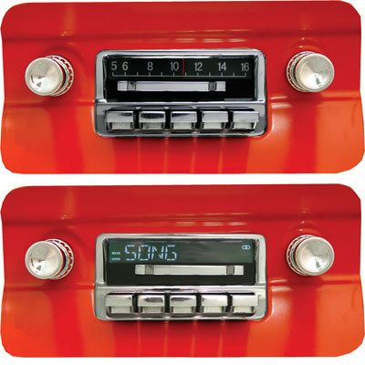 Custom Autosound 1964-66 Mustang Slidebar Car Stereo with Bluetooth CAM-MS-SBR2