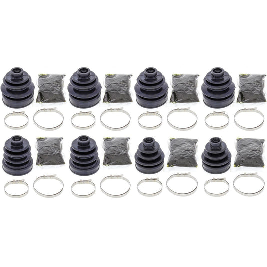 Complete Front & Rear Inner & Outer CV Boot Repair Kit Yamaha 450 RHINO 06-09
