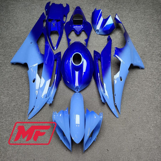 Monster Fairings Full Kit Yamaha YZF R6 08-16 Gloss Blue Gradient + Windshield + Gas Tank Cover