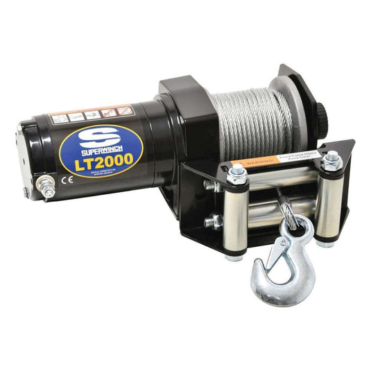 Superwinch LT2000 Winch with Steel Wire Rope, 12 Volt,  2,100 lbs. Capacity