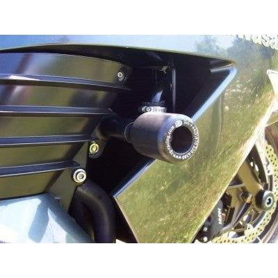 Load image into Gallery viewer, R&amp;G Racing Black Classic Style Crash Protectors For 2006-2007 Kawasaki Ninja ZX14 ZX1400A
