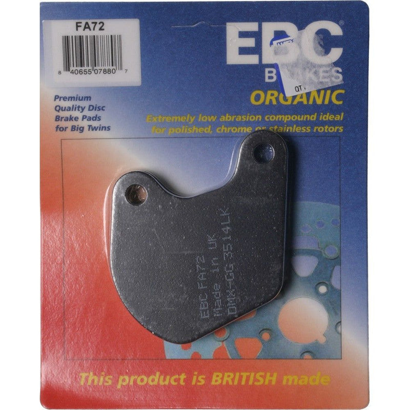 Load image into Gallery viewer, EBC 1 Pair FA Series Organic Replacement Brake Pads MPN FA72
