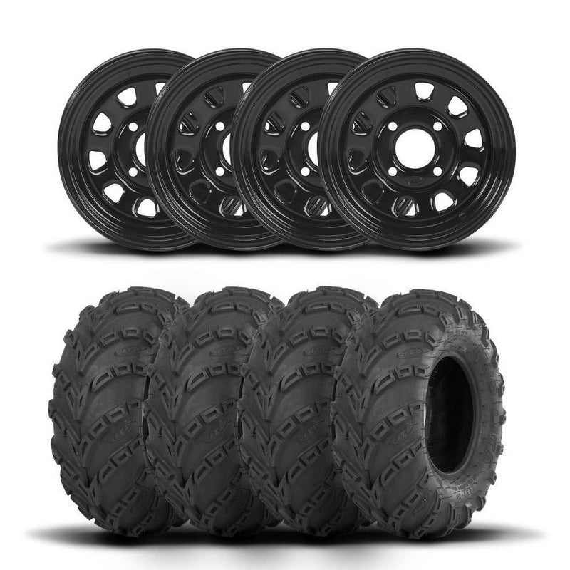 Load image into Gallery viewer, ITP Delta Steel 12" Wheels And Mud Lite Tires [24x8-12]
