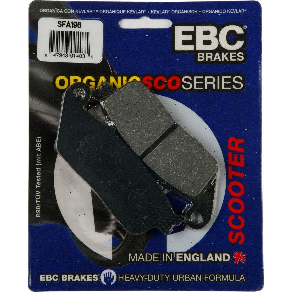 EBC 1 Pair Premium SFA Organic OE Replacement Brake Pads MPN SFA196