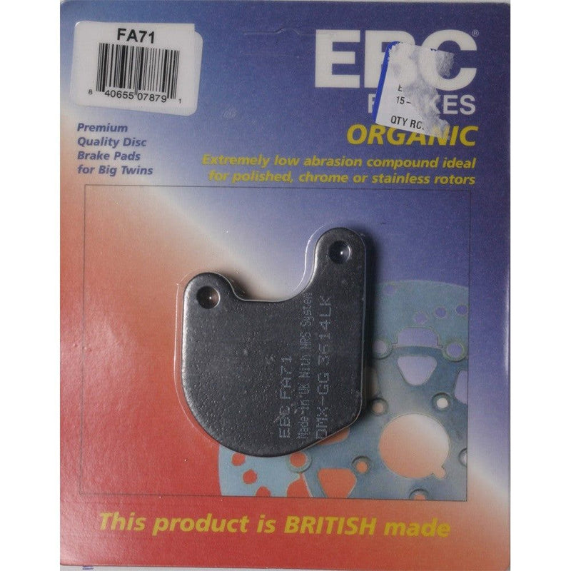 Load image into Gallery viewer, EBC 1 Pair Premium SFA Organic OE Replacement Brake Pads MPN FA71
